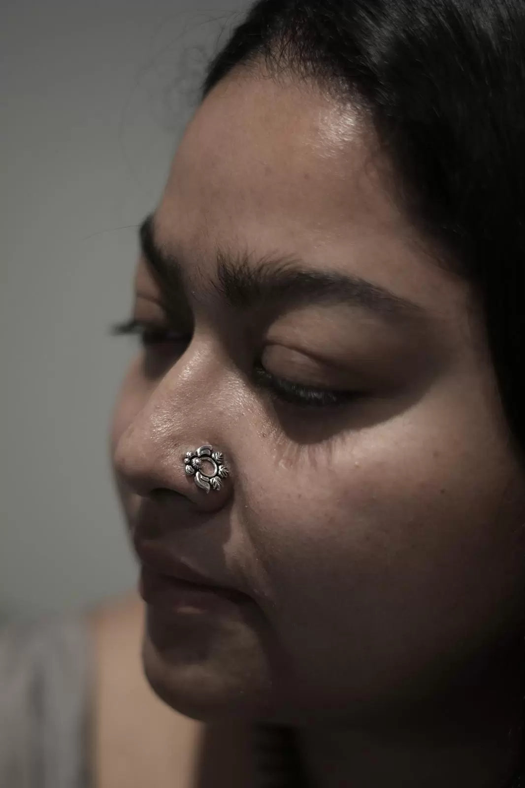 Charulata Silver Nosepin