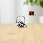 Chhaya Teardrop Hand-Painted Silver Nosepin 92.5 sterling silver MYRA