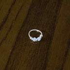 Mukta – White & Silver Bead 925 Sterling Silver Nose Ring