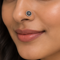 Abstract Circle Pattern Nose Pin – 925 Sterling Silver
