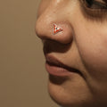Laalima Triangle Silver Nosepin