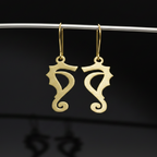 Jol – Seahorse Brass Earrings