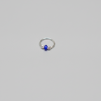 Nila – Blue Bead 925 Sterling Silver Nose Ring