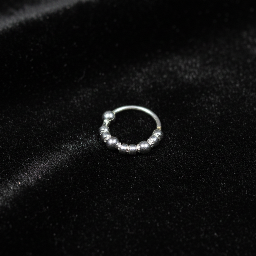 Rupa – Silver Bead 925 Sterling Silver Nose Ring