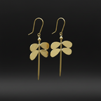 Flutter - Dragonfly Brass Earrings