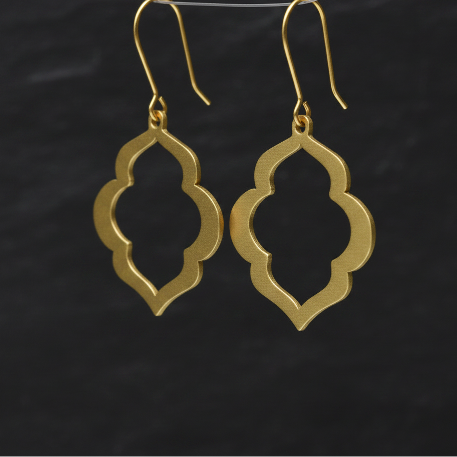 Pheon - Temple Brass Earrings