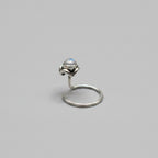 Natural Moonstone Nose Pin – 925 Sterling Silver