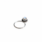Natural Labradorite Nose Pin – 925 Sterling Silver