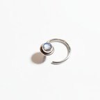 Neutral Wear Moonstone Nose Pin – 925 Sterling Silver