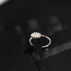 Teardrop Dotted Nose Pin – 925 Sterling Silver