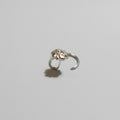 Oxidised Floral Nose Pin – 925 Sterling Silver