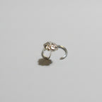 Oxidised Floral Nose Pin – 925 Sterling Silver