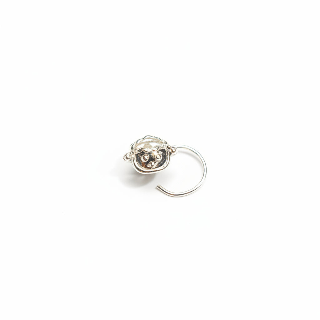 Clown Face Nose Pin – 925 Sterling Silver