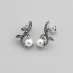 Pure Silver Earrings with Mother of Pearls