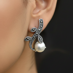 Pure Silver Earrings with Mother of Pearls