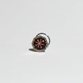 Handpainted Midnight Snowflake Silver Nosepin