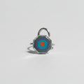 Handpainted Mosaic Hexagon Silver Nosepin