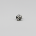 Sunburst Circle Nose Pin – 925 Sterling Silver