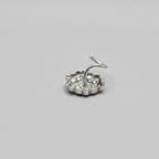 Mandala Circle Nose Pin – 925 Sterling Silver