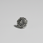 Abstract Motif Circle Nose Pin – 925 Sterling Silver