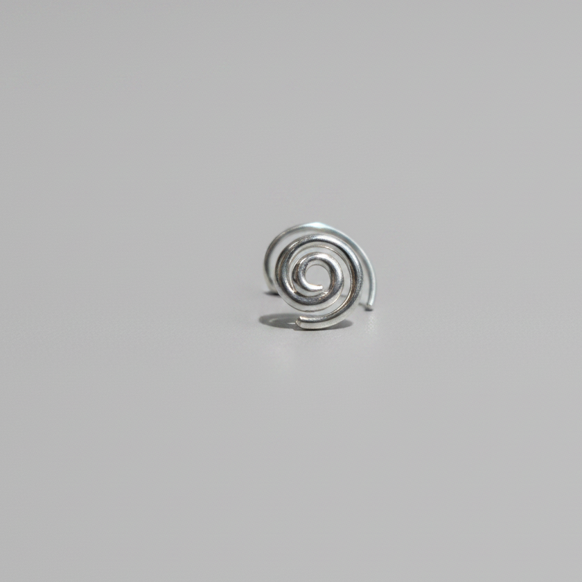 Abstract Illusion Nose Pin – 925 Sterling Silver