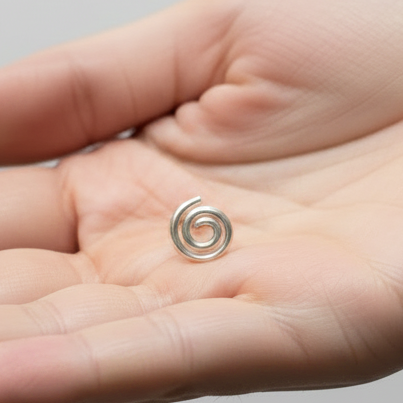 Abstract Illusion Nose Pin – 925 Sterling Silver