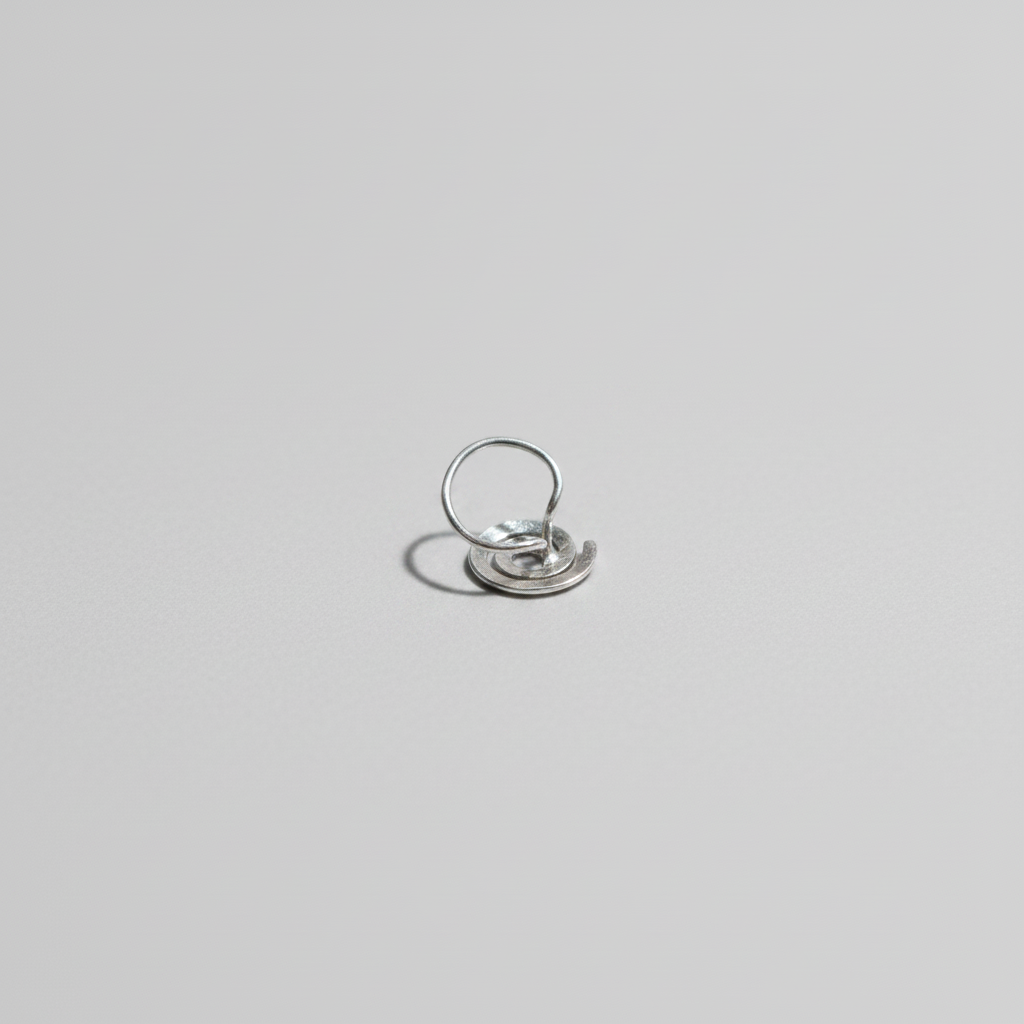 Abstract Illusion Nose Pin – 925 Sterling Silver