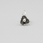 Traditional Trikon Nose Pin – 925 Sterling Silver