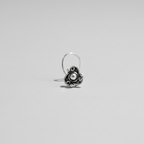 Traditional Trikon Nose Pin – 925 Sterling Silver