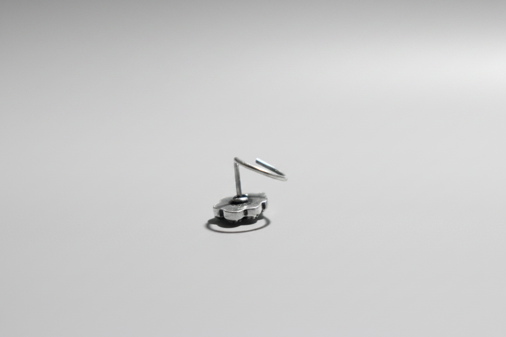 Traditional Elongated Nose Pin – 925 Sterling Silver