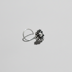 Traditional Floral Motif Nose Pin – 925 Sterling Silver