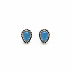 Ocean Drop - Chalcedony - 925 Sterling Silver Ear Studs