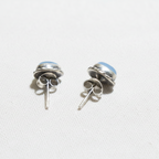 Ocean Drop - Chalcedony - 925 Sterling Silver Ear Studs