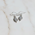 Oval Zircon 92.5 Sterling Silver Earrings