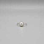 Mother of Pearl Circle Ring – 92.5 Sterling Silver