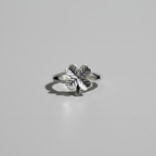Lucky Four Leaf Clover Ring – 92.5 Sterling Silver