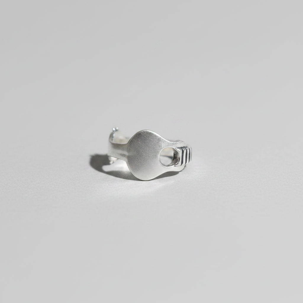 Guitar Ring – 92.5 Sterling Silver