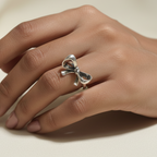 Bow Knot Ring – 92.5 Sterling Silver