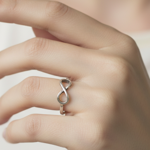 Infinity Twist Ring – 92.5 Sterling Silver