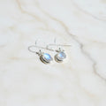 Moonstone 92.5 Sterling Silver Drop Earrings