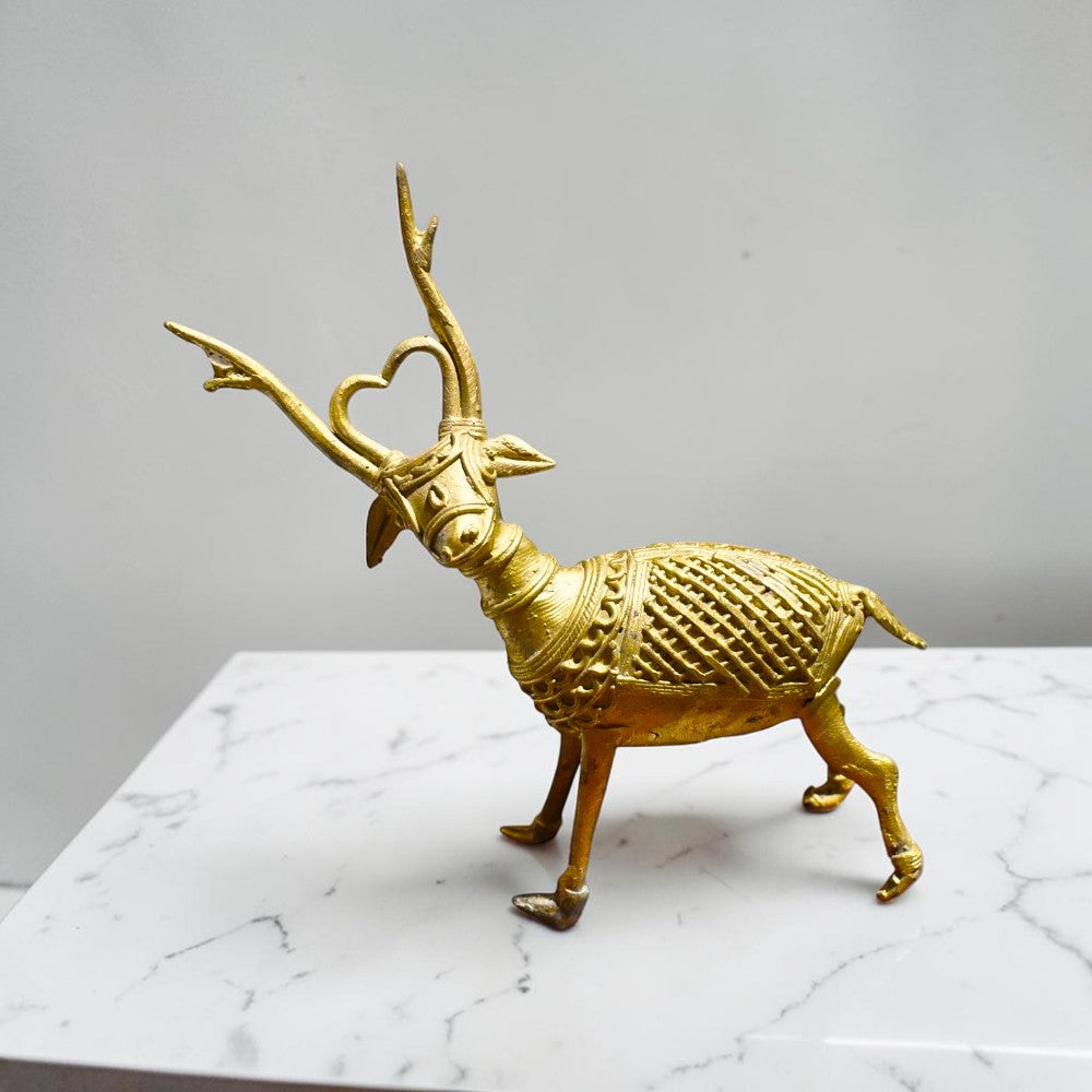 Dokra Ornamental Antler Deer
