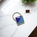 Dwigun Square Hand-Painted Silver Nosepin 92.5 sterling silver MYRA