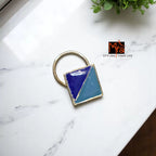 Dwigun Square Hand-Painted Silver Nosepin 92.5 sterling silver MYRA