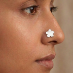 Floral 925 Sterling Silver Nose Stud