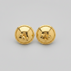 Teen Ghonti | 3 Bell Brass Earrings