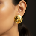 Teen Ghonti | 3 Bell Brass Earrings
