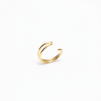 Twin Orbit Silver Nose Ring – 92.5 Sterling Silver (golden polished)