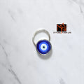 Evil Eye Blue Circle Hand-Painted Silver Nosepin 92.5 sterling silver MYRA