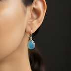 Neelmoni | Blue Stone Sterling Silver Earrings