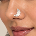 Eclipse – 925 Silver Crescent Nose Pin - large